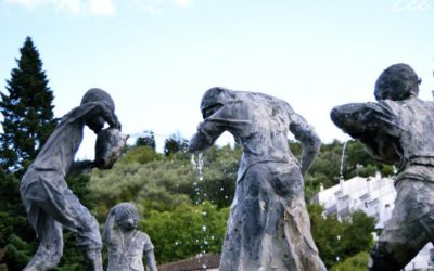 Fiesta del agua en Galaroza, los Jarritos